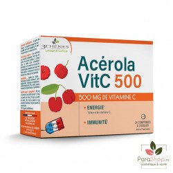 3 CHENES ACEROLA 500 24 COMPRIMES  3 CHENES ACEROLA 500 24 COMPRIMES