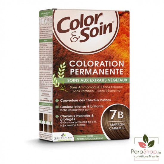 3 CHÊNES COLOR & SOIN COLORATION 7B MARRON CARAMEL