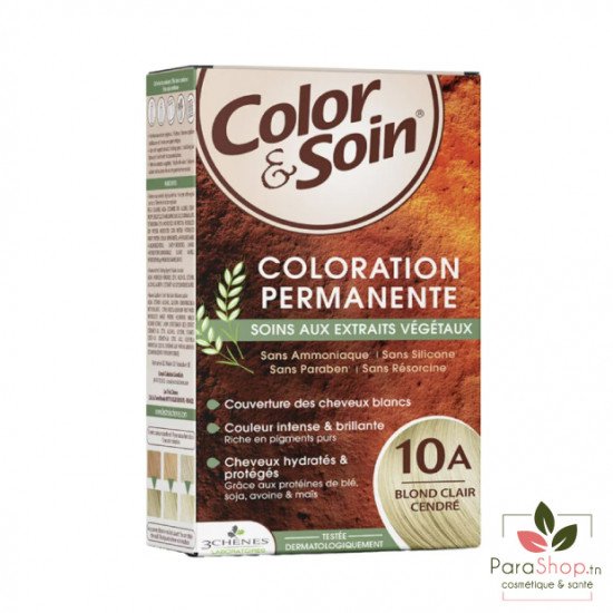 3 CHÊNES COLOR & SOIN COLORATION 10A BLOND CLAIR CENDRE 3 CHÊNES COLOR & SOIN COLORATION 10A BLOND CLAIR CENDRE