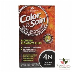 3 CHÊNES COLOR & SOIN COLORATION 4N CHATAIN NATUREL 3 CHÊNES COLOR & SOIN COLORATION 4N CHATAIN NATUREL