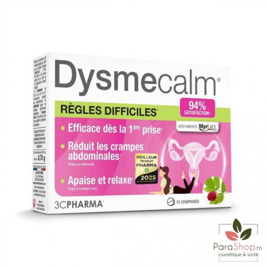 3 CHENES DysmeCalm Regles Difficiles 15 Comprimes