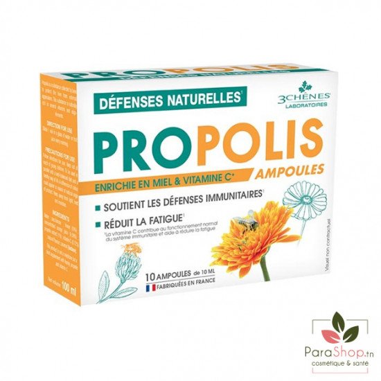 3 CHENES PROPOLIS 10 AMPOULES