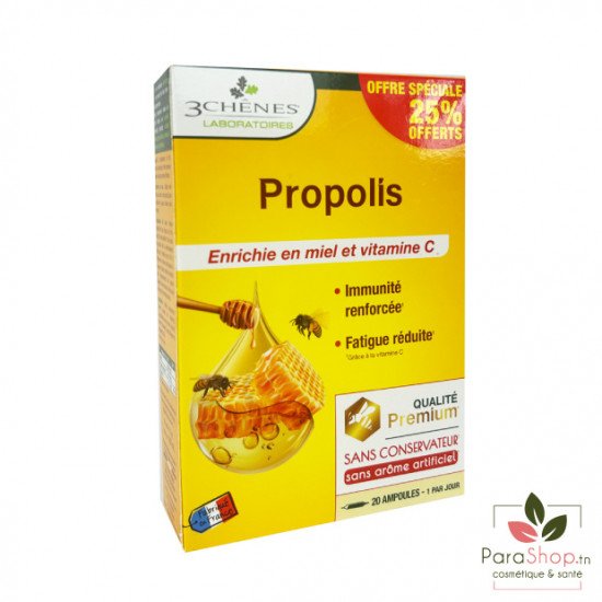 3 CHENES PROPOLIS 20 AMPOULES 3 CHENES PROPOLIS 20 AMPOULES
