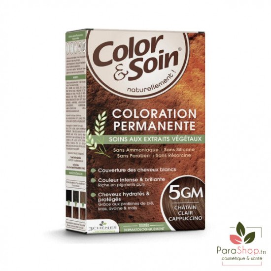 3 CHÊNES COLOR & SOIN COLORATION 5GM CHATAIN CLAIR CAPPUCCINO