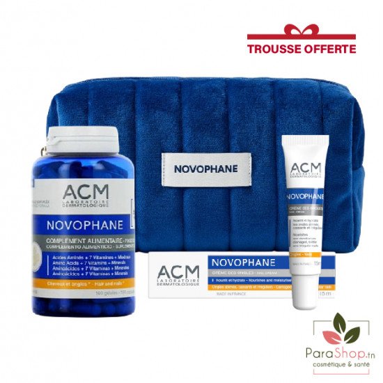 ACM PACK NOVOPHANE Complement Alimentaire 180 Gelules + Crème Des Ongles 15ML ACM PACK NOVOPHANE Complement Alimentaire 180 Gelules + Crème Des Ongles 15ML