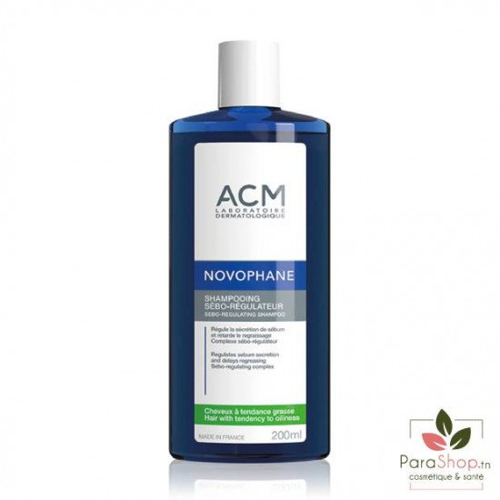 ACM NOVOPHANE Shampooing Sebo Regulateur 200ML ACM NOVOPHANE Shampooing Sebo Regulateur 200ML