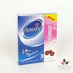 ADAMS PROTECT 3 PRESERVATIFS Cerise