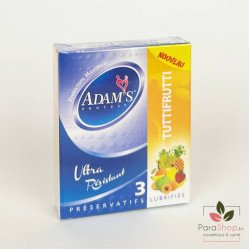 ADAMS PROTECT 3 PRESERVATIFS - Tuttifrutti ADAMS PROTECT 3 PRESERVATIFS - Tuttifrutti