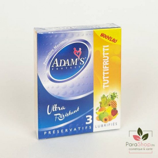 ADAMS PROTECT 3 PRESERVATIFS - Tuttifrutti