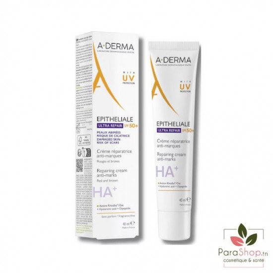 ADERMA EPITHELIALE AH ULTRA SPF50+ 40ML + Trousse Offerte ADERMA EPITHELIALE AH ULTRA SPF50+ 40ML + Trousse Offerte