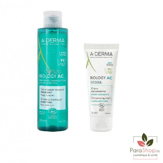 ADERMA PACK BIOLOGY AC HYDRA  + Gel Nettoyant Purifiant 200ML