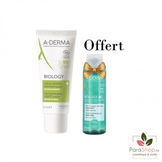 ADERMA PACK BIOLOGY Creme Legere + Gel Moussant 100ML OFFERT - BF 2025 ADERMA PACK BIOLOGY Creme Legere + Gel Moussant 100ML OFFERT - BF 2025