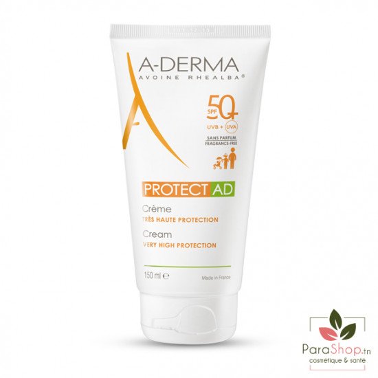 ADERMA PROTECT AD Crème solaire SPF50+ 150ML