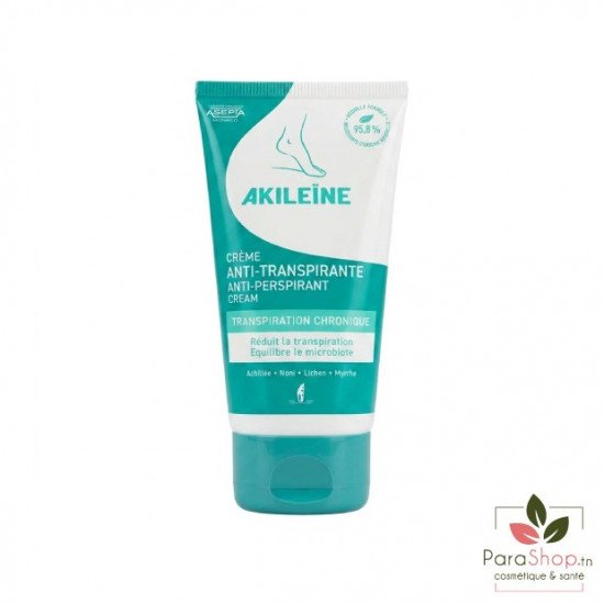 AKILEINE Creme Anti Transpirante Pieds 75ML