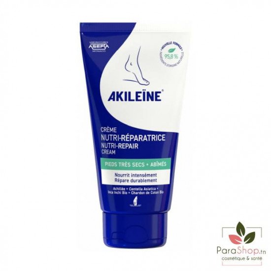 AKILEINE CREME NUTRI REPARATRICE PIEDS TRES SECS 75ML
