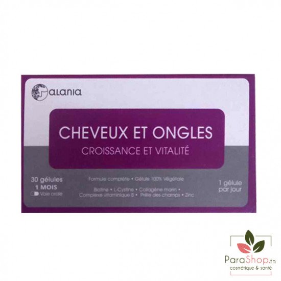 ALANIA CHEVEUX ET ONGLES CROISSANCE ET VITALITE 30 GELULES