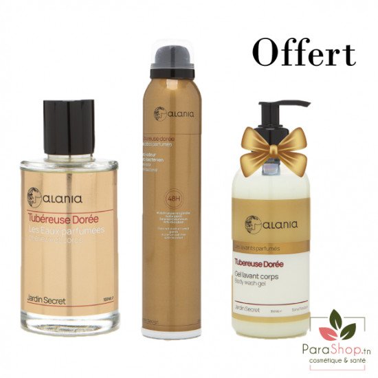 ALANIA PACK Eau Parfumee + Deo Parfume + Gel Lavant 350ML Offert - Tubereuse Doree