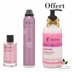 ALANIA PACK Eau Parfumee + Deo Parfume + Gel Lavant 350ML Offert - Rose Boisee