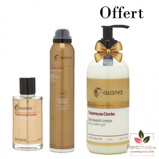 ALANIA PACK Eau Parfumee + Deo Parfume + Gel Lavant 350ML Offert - Tubereuse Doree