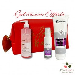 ALANIA TROUSSE VANITY Shampooing 250ML + Creme sans rinçage + gel Nettoyant 150ML OFFERT	 ALANIA TROUSSE VANITY Shampooing 250ML + Creme sans rinçage + gel Nettoyant 150ML OFFERT
