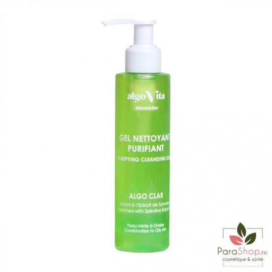 algoVita Gel Nettoyant Purifiant Peau Grasse 150ML algoVita Gel Nettoyant Purifiant Peau Grasse 150ML