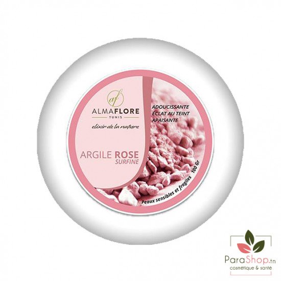 ALMAFLORE Argile Rose - Peaux Sensible 100G