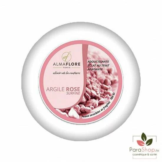 ALMAFLORE Argile Rose - Peaux Sensible 100G
