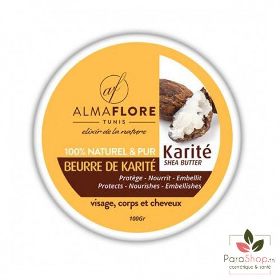 ALMAFLORE Beurre de Karité 100% NATUREL100GR