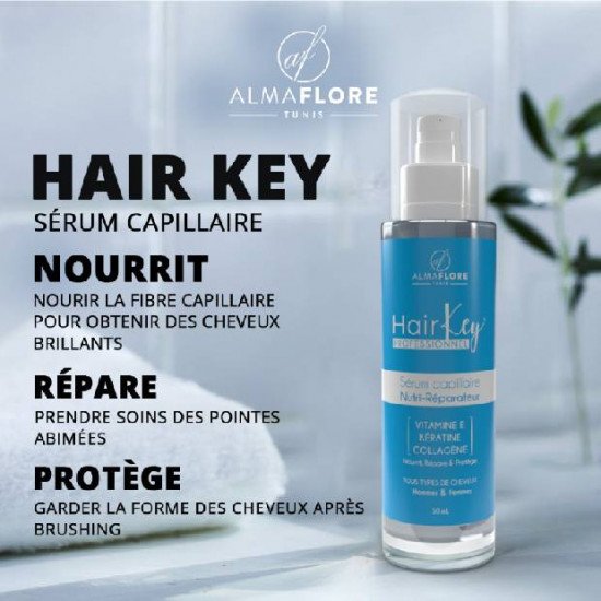 ALMAFLORE HAIR KEY Serum Capillaire Nutri Reparateur 50ML ALMAFLORE HAIR KEY Serum Capillaire Nutri Reparateur 50ML
