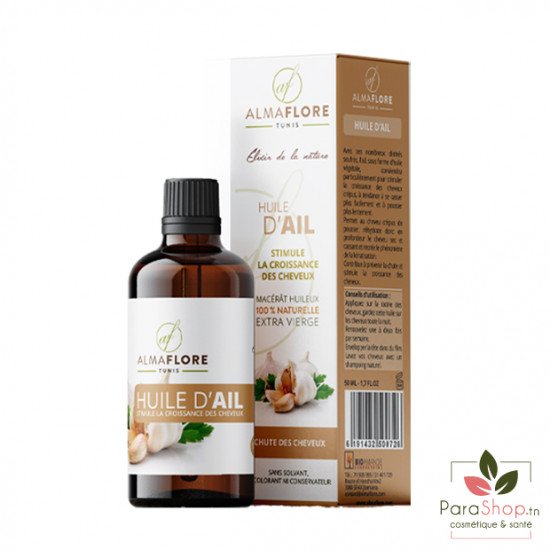 ALMAFLORE Huile d'Ail Croissance des Cheveux 50ML