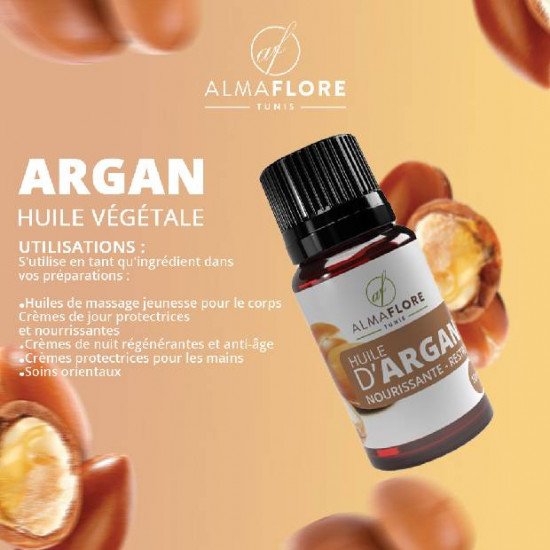 ALMAFLORE Huile d'ARGAN 10ML ALMAFLORE Huile d'ARGAN 10ML