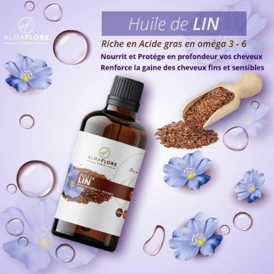 ALMAFLORE Huile de Lin 50ML ALMAFLORE Huile de Lin 50ML