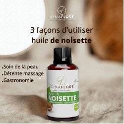 ALMAFLORE Huile de Noisette 10ML ALMAFLORE Huile de Noisette 10ML