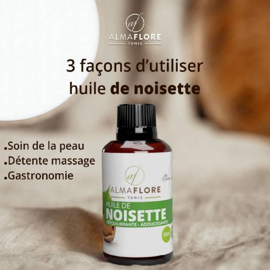 ALMAFLORE Huile de Noisette 10ML ALMAFLORE Huile de Noisette 10ML