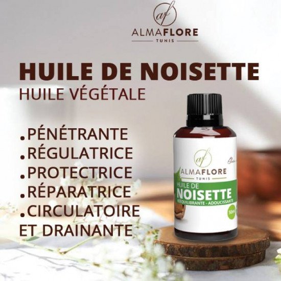 ALMAFLORE Huile de Noisette 50ML ALMAFLORE Huile de Noisette 50ML