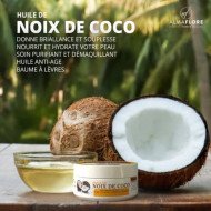 Almaflore huile de noix de coco pot 100ML Almaflore huile de noix de coco pot 100ML