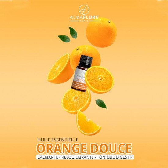 ALMAFLORE Huile Essentielle d'orange douce BIO 10ML ALMAFLORE Huile Essentielle d'orange douce BIO 10ML