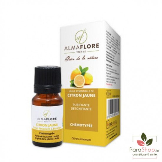 ALMAFLORE Huile Essentielle de Citron jaune BIO 10ML