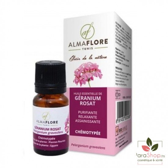 ALMAFLORE Huile Essentielle de géranium 10ML