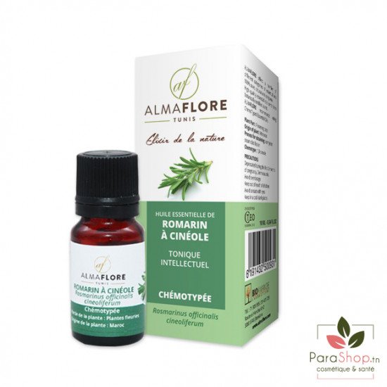 ALMAFLORE HUILE ESSENTIELLE DE ROMARIN À CINÉOLE 10ML