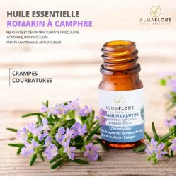 ALMAFLORE HUILE ESSENTIELLE DE ROMARIN CAMPHRE 10ML