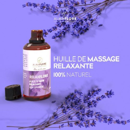 ALMAFLORE RELAXFLORE HUILE DE MASSAGE RELAXANTE 100ML