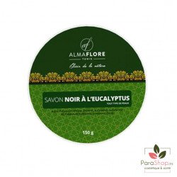 ALMAFLORE SAVON NOIR - Olive BIO et Huile Essentielle d'Eucalyptus - 150gr ALMAFLORE SAVON NOIR - Olive BIO et Huile Essentielle d'Eucalyptus - 150gr