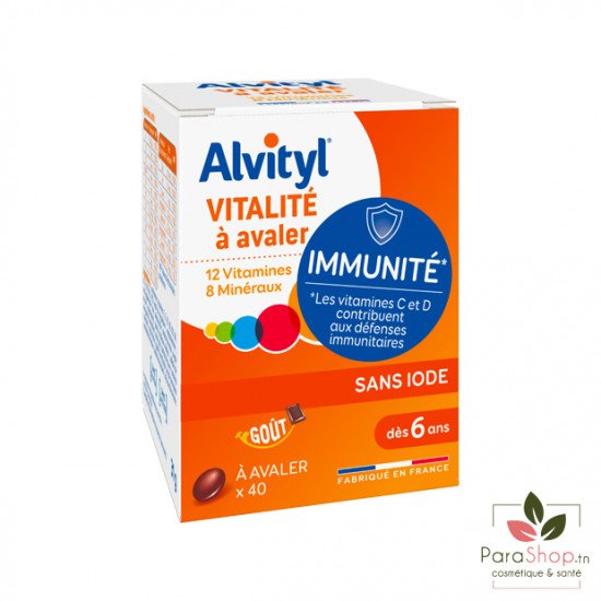 ALVITYL Vitalité A Avaler 40 COMPRIMES