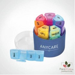 ANYCARE Pilulier Circle Colors 7 jours 4 Cases