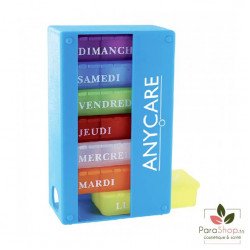 ANYCARE PILULIER SEMAINIER BLEU ANYCARE PILULIER SEMAINIER BLEU