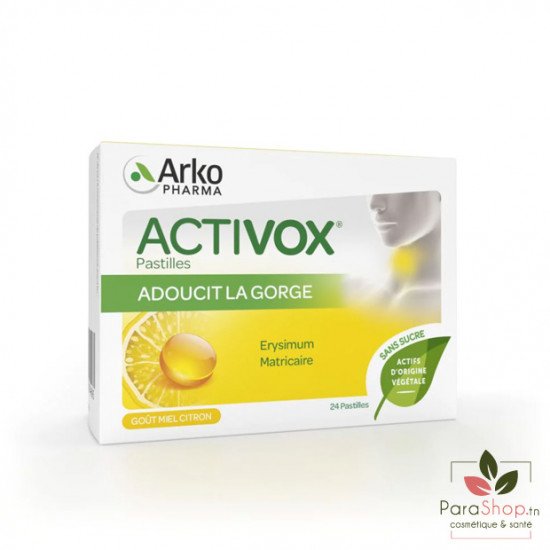 ARKOPHARMA ACTIVOX MIEL CITRON 24 PASTILLES