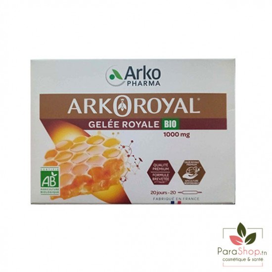 ARKOPHARMA Arkoroyal Gelee Royale BIO 20 AMPOULES