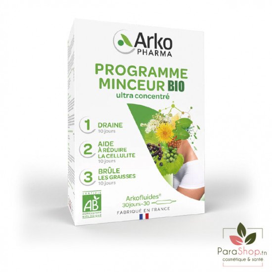 ARKOPHARMA ARKOFLUIDES PROGRAMME MINCEUR BIO 30 AMPOULES