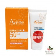 AVENE DUO ULTRA FLUID ECLAT RADIANCE SPF50 + LAIT APRES SOLEIL OFFERT AVENE DUO ULTRA FLUID ECLAT RADIANCE SPF50 + LAIT APRES SOLEIL OFFERT